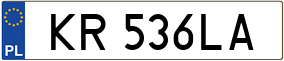 Trailer License Plate